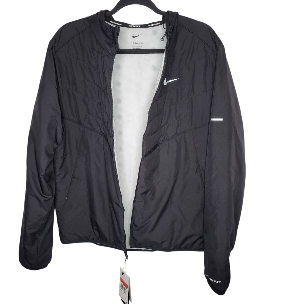 NikeMen's Nike Therma-FIT Synthetic Fill Repel Aerolayer Jacket Size Large Black - Picture 2 of 7